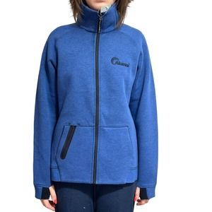 ELEVATE "Kariba" Blue Knit Full Zip Womens Jacket, Sz L